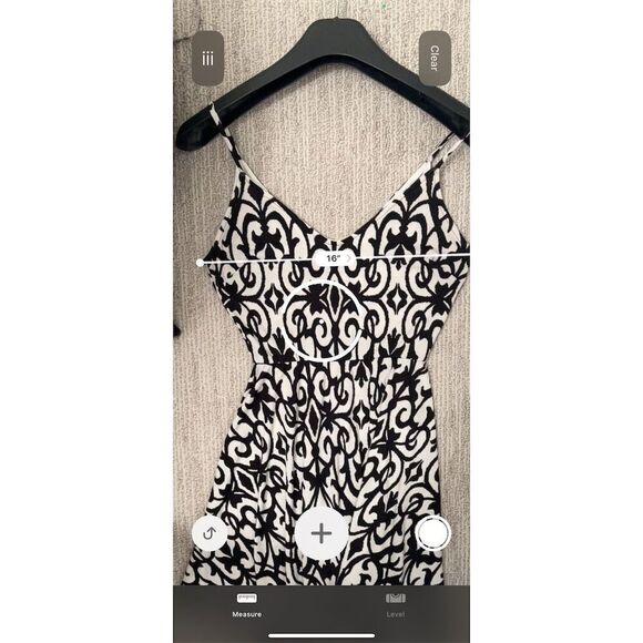 Olive tree Women's Black Geometric damask Sleeveless Mini Dress V-Neck Casual - Picture 2 of 6